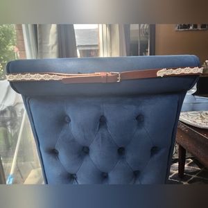Torrid Size 1 Faux Leather Belt with Lace Detail